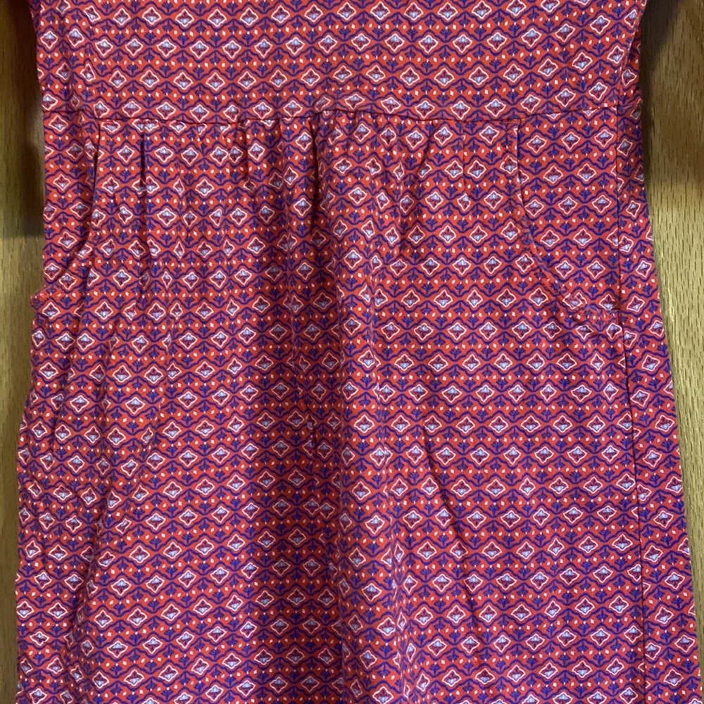Girls orange and blue print dress